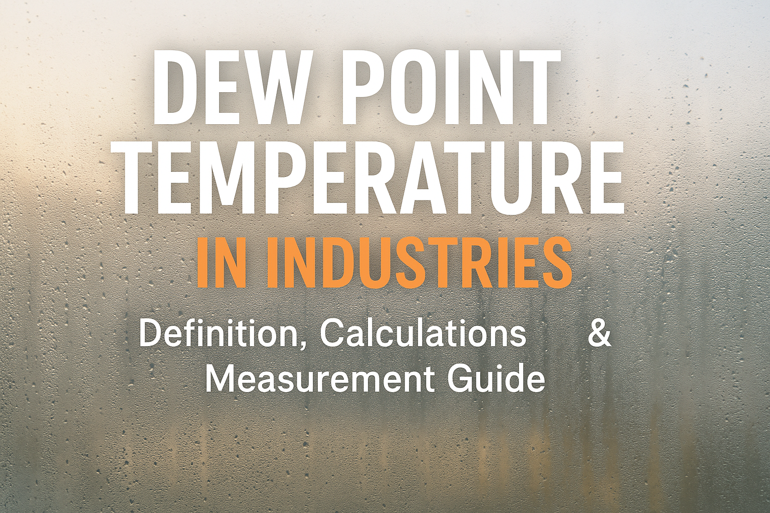 Dew Point Temperature in Industries: Definition, Calculations & Complete Measurement Guide dew point measurement