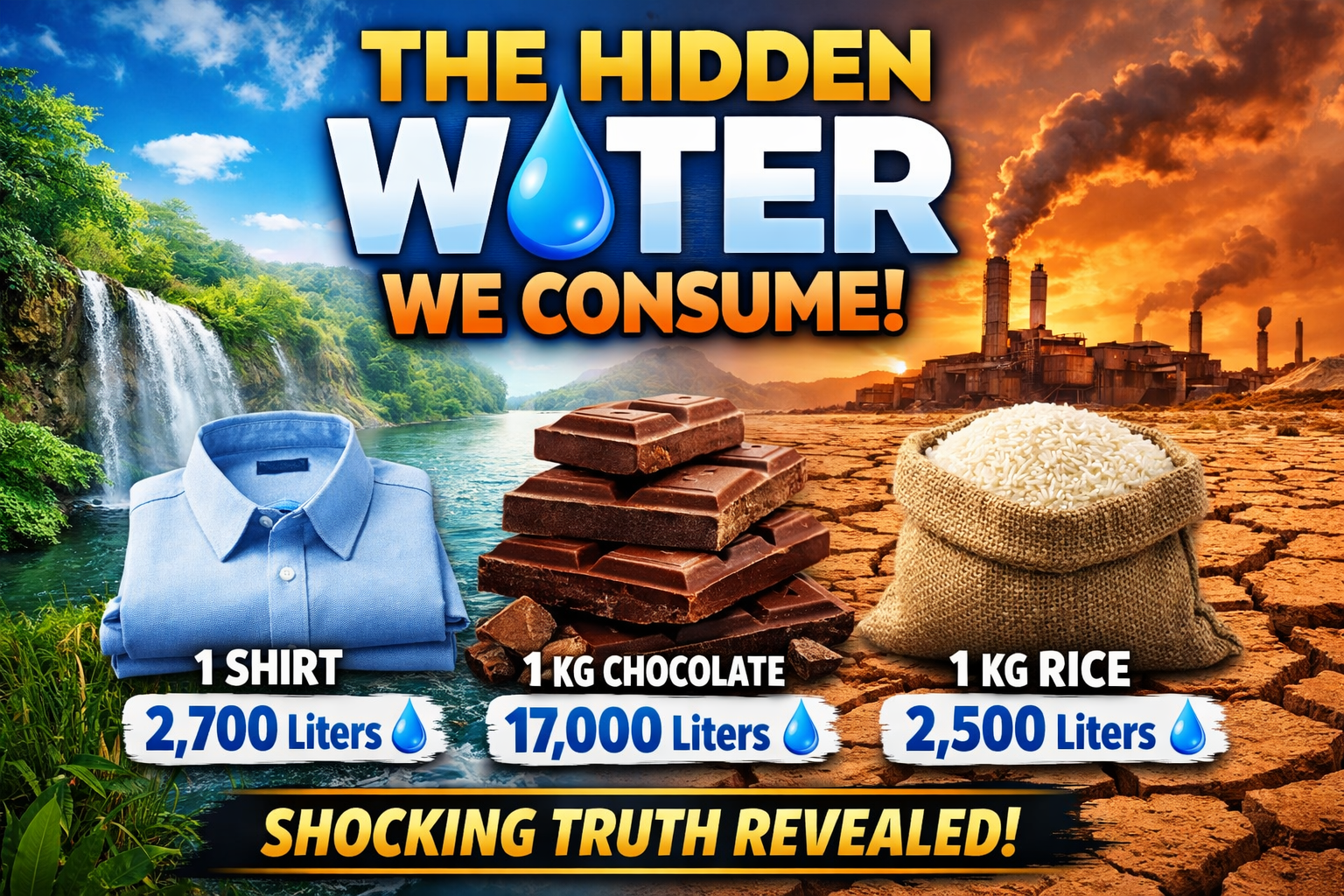 water footprint hidden water consumption thumbnail